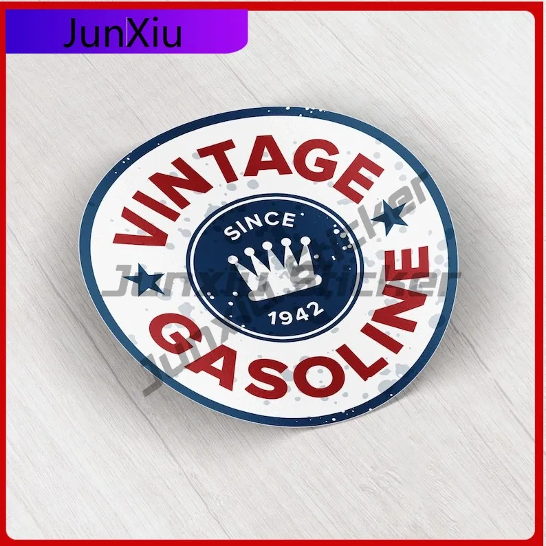 

Gas Auto Gas Vintage Sign Bumper Vinyl Sticker Scratch-proof Exterior Decal Stickers For Phone Camper Windows Windshield