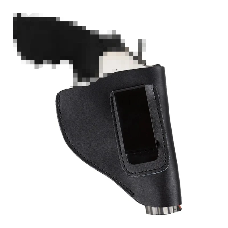Tactical IWB Leather Holster Right Hand Holster Fits Most J Frame .38 Special for Revolvers Ruger LCR Smith and Wesson Hoster