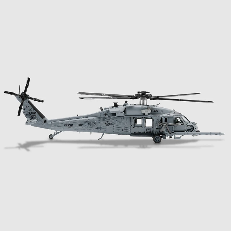 1:100 Scale Diecast Alloy HH-60G 6466 Pave Hawk Helicopter Model Classics Nostalgia Toys Gift Souvenir Collection Static Display
