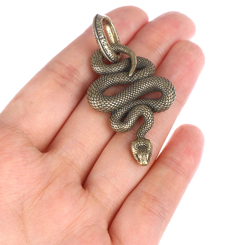 

1pc Brass Snake Key Ring Boa Key chain Outdoor Small Accessories Car Hanging Outdoor Accessories