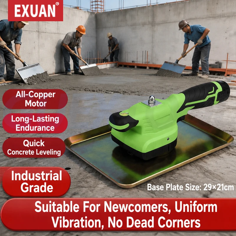 One-time Molding Concrete Trowel 6Gears Adjustable High-frequency Vibrator Handheld Electric Polishing Floor Smoothing Machine