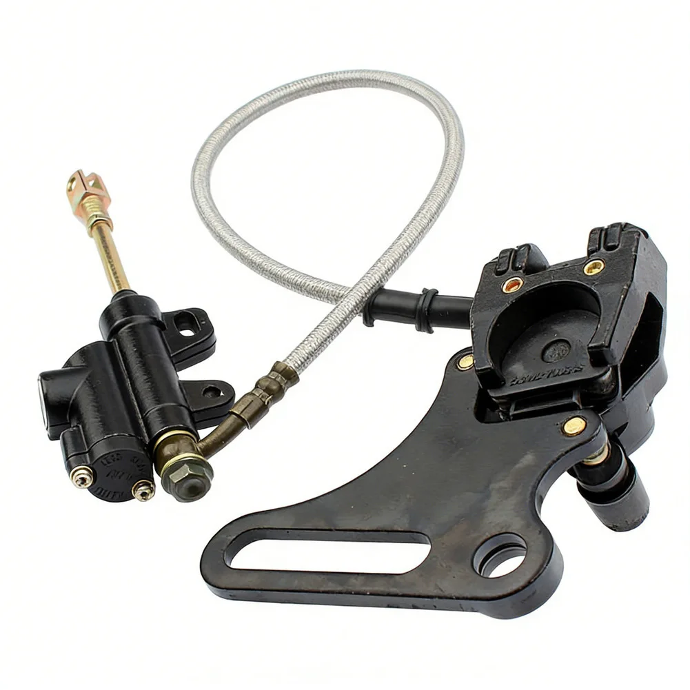 

15 мм мотоциклетный гидравлический задний дисковый тормозной суппорт с главным цилиндром и тормозными колодками, тормозная система 125cc 140cc внедорожный мотоцикл