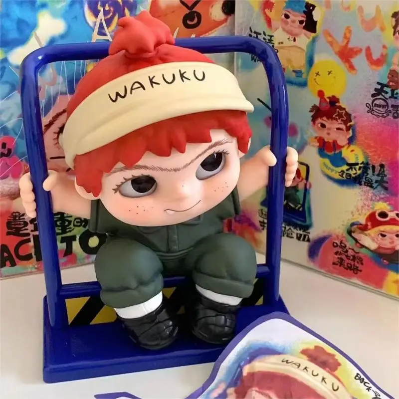 Wakuku Childhood Revival Series Blind Box Kawaii Doll Mystery Box Naughty Boy Model Surprise Table Decoration Kids Birthday Gift