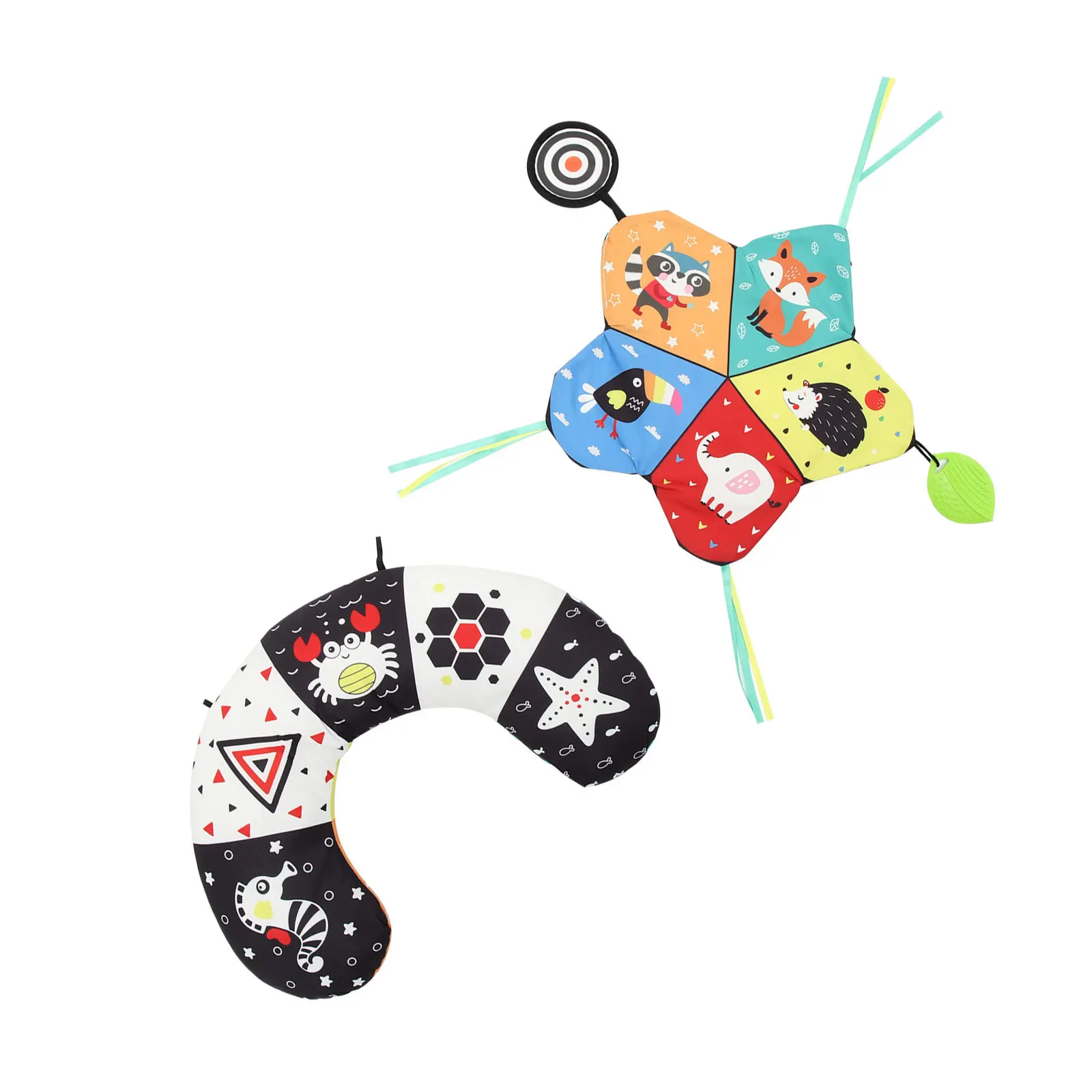 البطن الوقت عالية التباين الطفل Playmat لحديثي الولادة 0-6 أشهر الرضع التعليمية القطن وسادة استحمام الطفل هدية البطن الوقت الدعامة #1