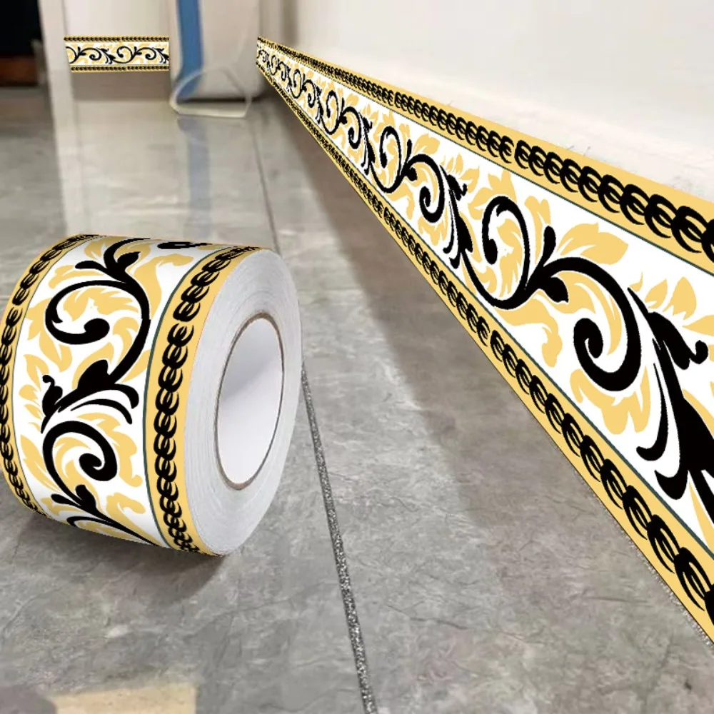 DIY 5/10 Meter Wall Base Self Adhesive Anti-collision Wall Sticker Soft Thickened Decoration Strips Bedroom