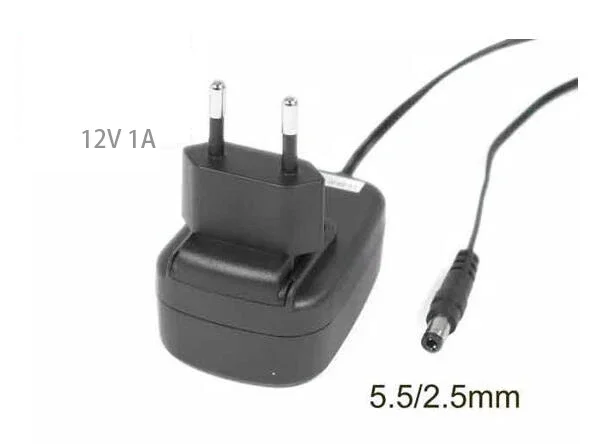 

Power Adapter SYS1561-1212, 12V 1A, Barrel 5.5/2.5mm, EU 2-Pin Plug