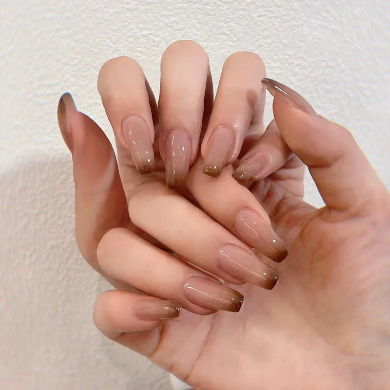 24 Stück: Verschönern Sie Ihren Look mit weißen, französischen, kurzen, quadratischen Kunstnägeln, 1 Stück Nagelfeile & 1 Stück Nagelkleber-Aufkleber-Set. – Detail 13
