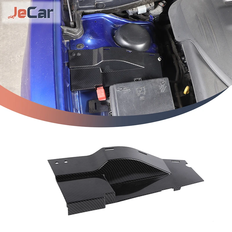 JeCar Engine Electric Wire dDust Cover Carbon Fiber ABS Sticker For Dodge Charger 2011+/Challenger 2015+ Interior Accessories