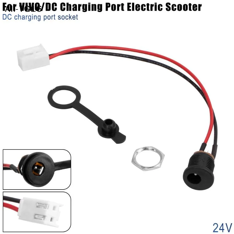 

Charging Port Charger Round Hole Socket For Universal Electric Scooter Durable Charger Round Hole Socket