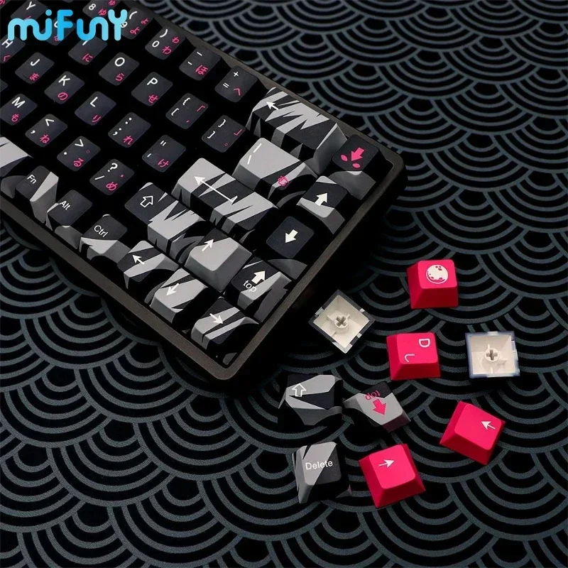 

MiFuny Japanese Camouflage Keycaps Cherry Profile Dye Sublimation Mechanical Keyboardcaps For MX Switch ISO Enter Logitech G610