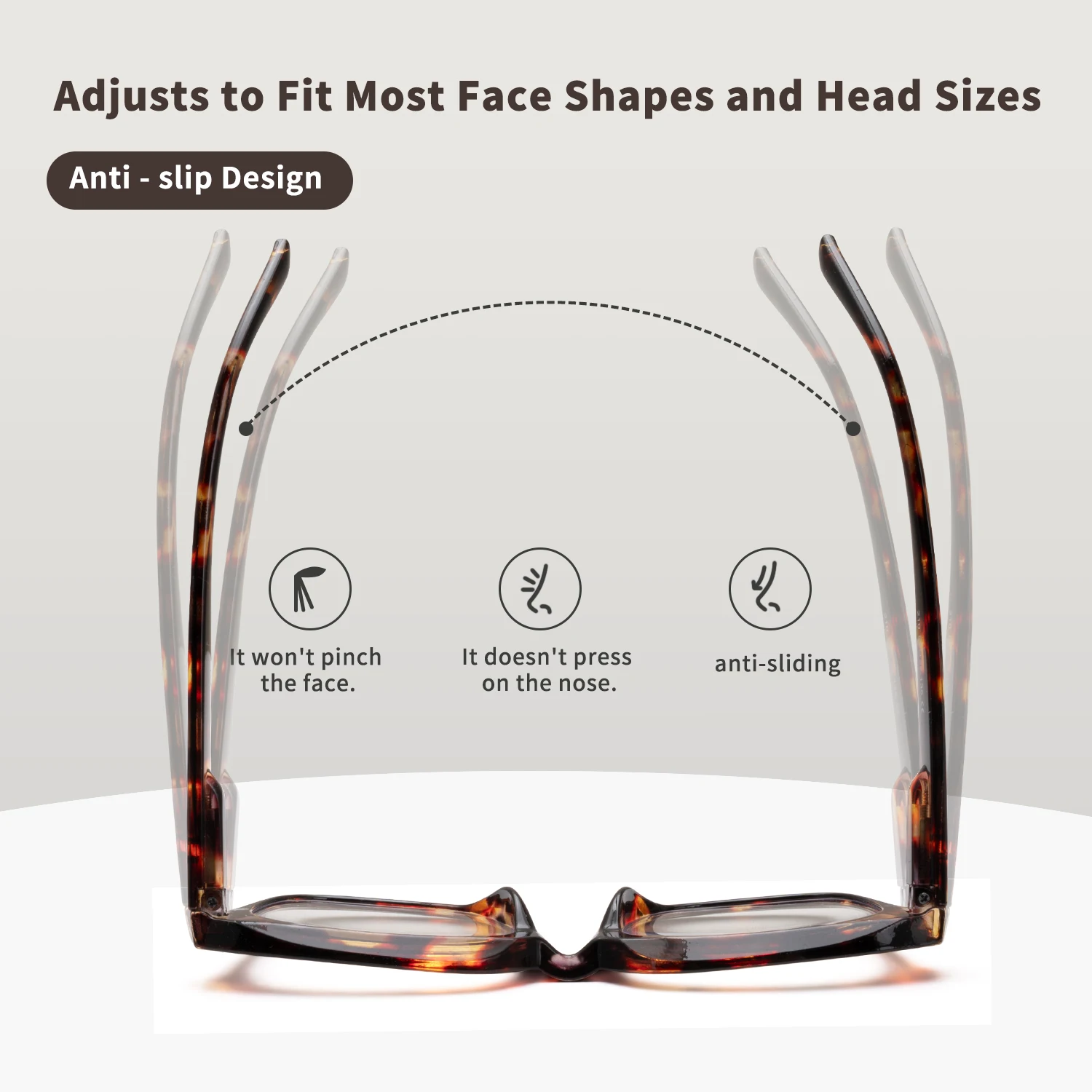 1pc Retro Large Frame Blue Light Blocking Reading Glasses, Fashion Computer Eyewear, +1.0 to +3.0 view 5