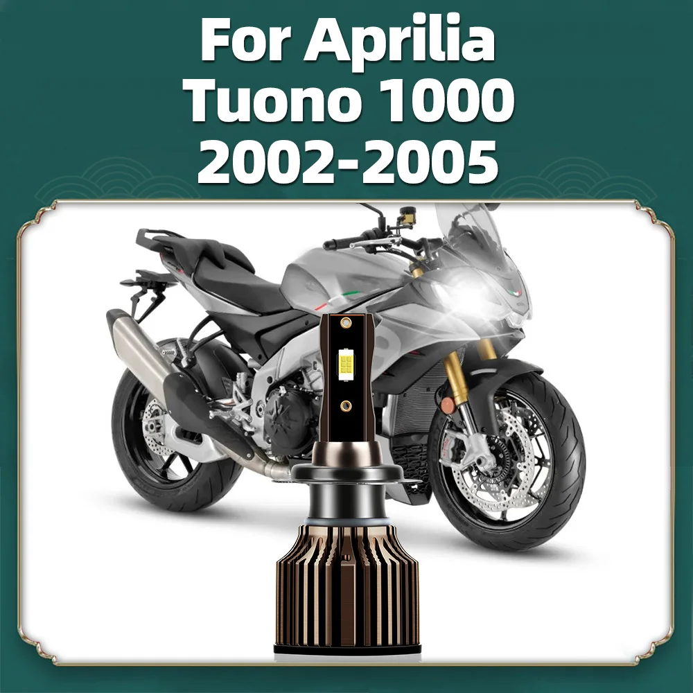 

For Aprilia Tuono 1000 2002 2003 2004 2005 Motorcycle LED 6500K H7 Headlight Bulb Motorbike CSP 3570 Turbo Headlamp 12V 10000LM