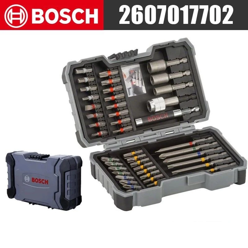 مجموعة لقم مفك براغي من بوش مكونة من 43 قطعة مع صندوق قوس قزح سحري، ومجموعة ملحقات أدوات الطاقة #1