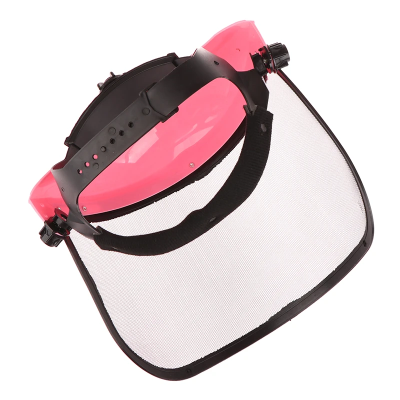 Imagem -04 - Respirável Garden Grass Trimmer Capacete Chapéu de Segurança Full Face Mesh Visor Proteção Silvicultura Gramado Cortador Máscara Facial