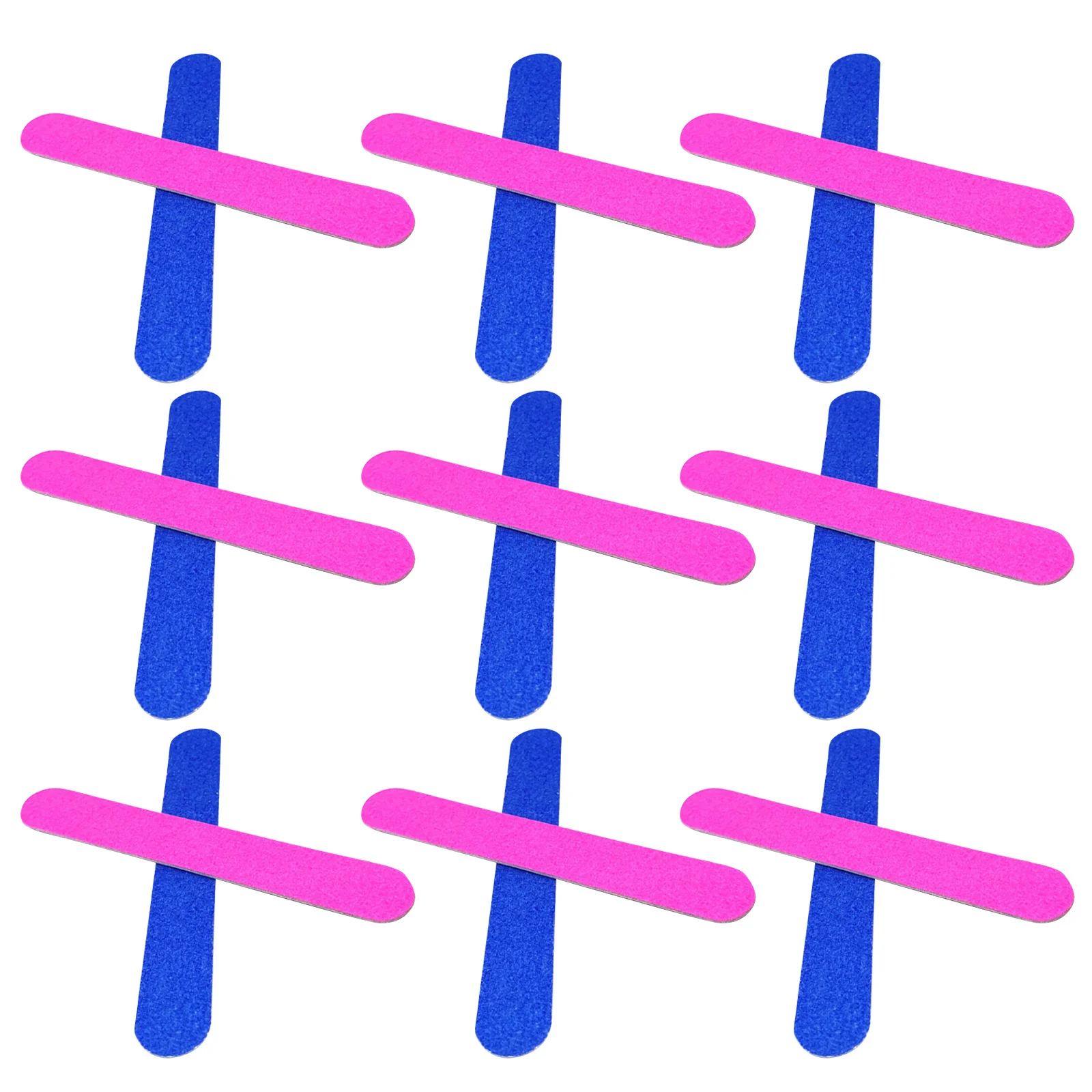 

100Pcs 8Cm Sandpaper Nail Files Double Sided Nail Art Tool for Smoothing Shaping False Nails Manicure Polish Removal