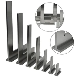 Stainless Steel Woodworking High-Precision 90 Degree Wide Seat Right Angle Ruler Wide Right Angle Detection Measuring Tool Rule