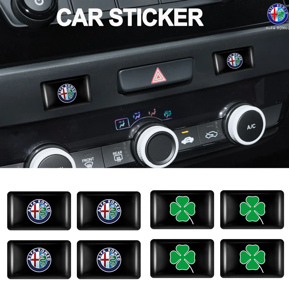 

10/20 шт. 3D пользовательские наклейки для салона автомобиля, значки, автостайлинг, украшения, аксессуары для Alfa Romeo 147 Mito 159 Sportiva Sportiva