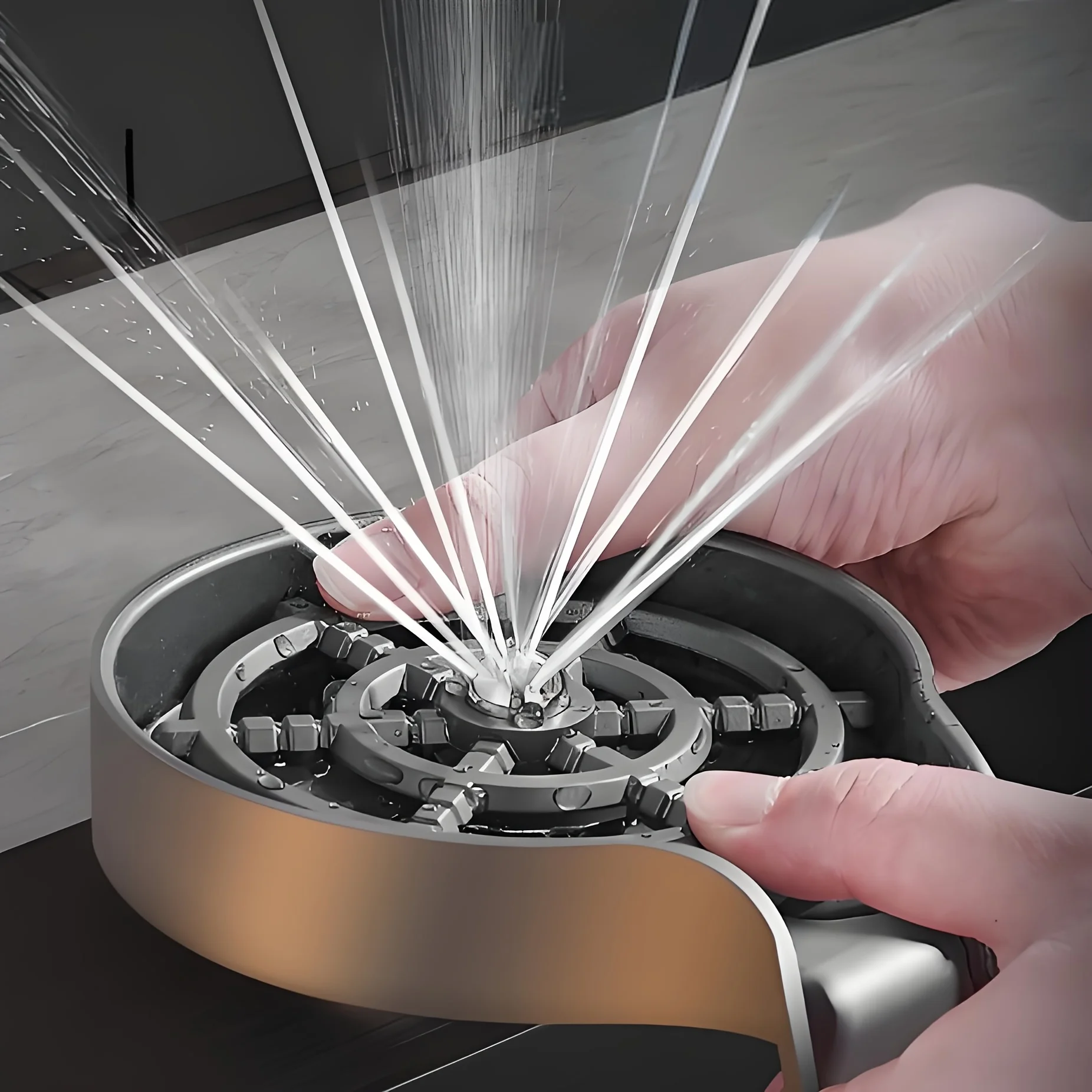 

Faucet-Mount Glassware Washer - Universal Bottle & Wine Glass Cleaner Sink Accessory