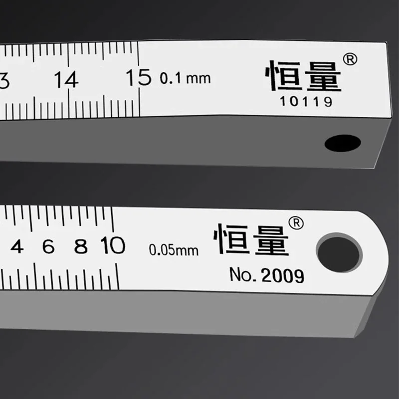 Régua de inclinação do aço inoxidável, Flatness Detection Feeler Gauge, Gap Gauge Wedge, 0,05