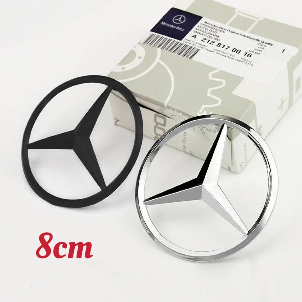 8cm ABS Car Rear Decal Trunk Emblem Sticker for Mercedes Benz W204 New GLS SLK CLASS CLS500 CLS400 CLS550 CLS350 CLS63 2012-2018