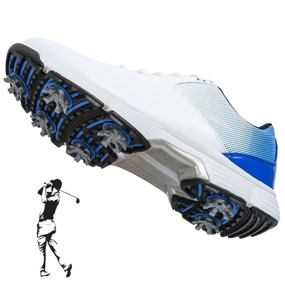 

Men's Golf Shoes with Waterproof and Anti Slip Studs, Comfortable and Casual Golf Sports Shoes, Sizes 39-49