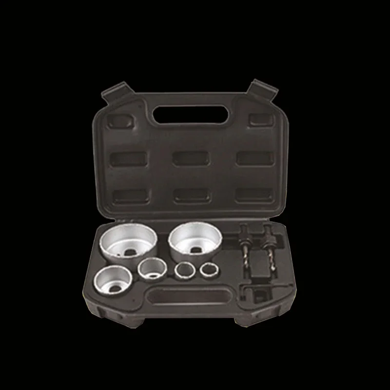 9pcs/set 22mm-73mm carbide alloy hole saw drill bit set tile marble glass ceramic  cutter power tool