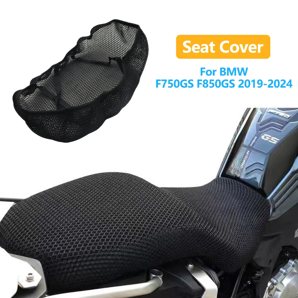 

For BMW F750GS F850GS 2019-2024 Motorcycle Accessories Mesh Breathable Seat Cushion Saddle Non-Slip Protection Seat Cover
