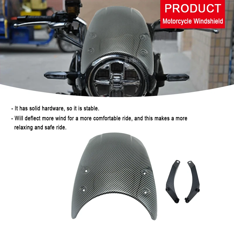 Z900RS Windshield Windscreen For Kawasaki Z 900 RS 2018-2023 Motorcycle Aluminum Wind Deflector Shield Screen with Bracket