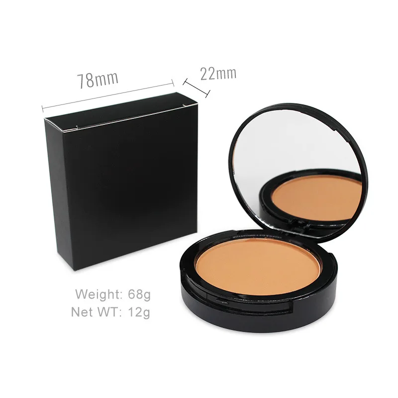 Foundation Pressed Powder Vendor Low MOQ Oil Control High Quality OEM Face Setting Private Label Matte Compact Powder Coverage