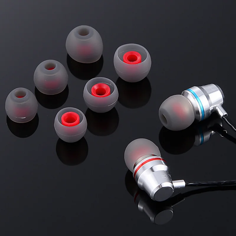 Universal 4.5mm In-ear Earbuds Tips Replacement Earphones Earplugs Silicone Ear Pads Soft Silicone Headset Eartips Cap S M L
