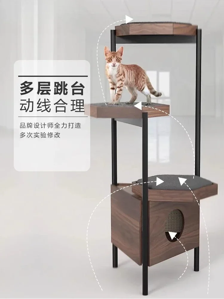 climbing frame cat nest  tree integrated small apartment does not occupy a solid wood  cage universal in all seasons
