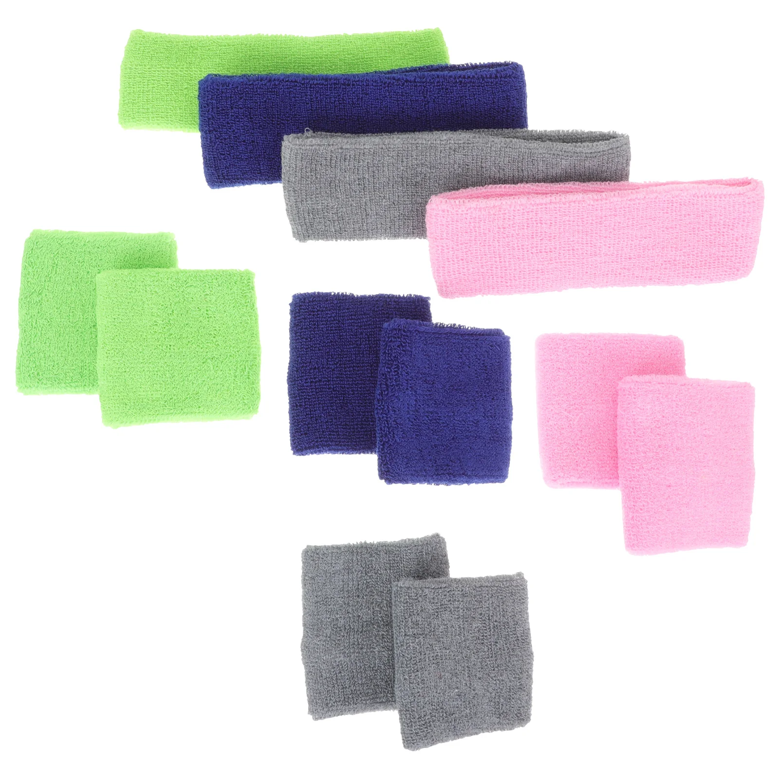 4 مجموعات من عصابة الرأس والمعصم الممتصة للعرق للأطفال والأولاد، أربطة رياضية قابلة للتعديل وخفيفة الوزن لكرة القدم #6
