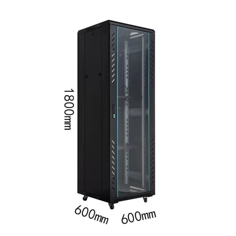 19 بوصة خزانة الشبكة 18U-47U خادم الرف 15U 18U 22U 32U 37U 4U 6U 9U قدرة الصلب معدن زجاج الباب مركز البيانات المستخدمة الأسهم