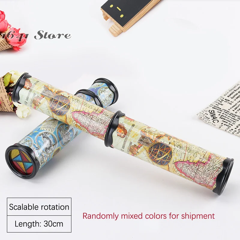 （NEW）Expandable Classic Magical Kaleidoscope; Mausoleum Mirror Kids' Toy; Unique Colored World Gift Ideas
