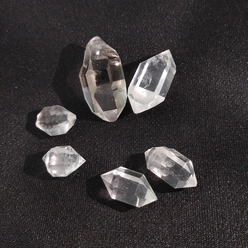 الطبيعية الأبيض Herkimer الماس كريستال الحلي محظوظ حجر المعادن عينة الريكي شفاء DIY بها بنفسك مجوهرات هدايا تذكارية 1-10 جرام