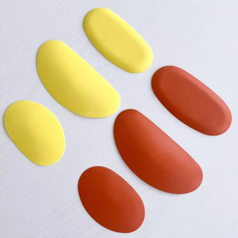 3 PCS Rubber Rib Tool Flexible Silicone Pottery Ribs for Clay Crafting