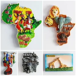 Kenya Fridge Stickers Africa Travelling Souvenirs Big Five Refrigerator Stickers Home Decor Wedding Gifts Whieboard Stickers