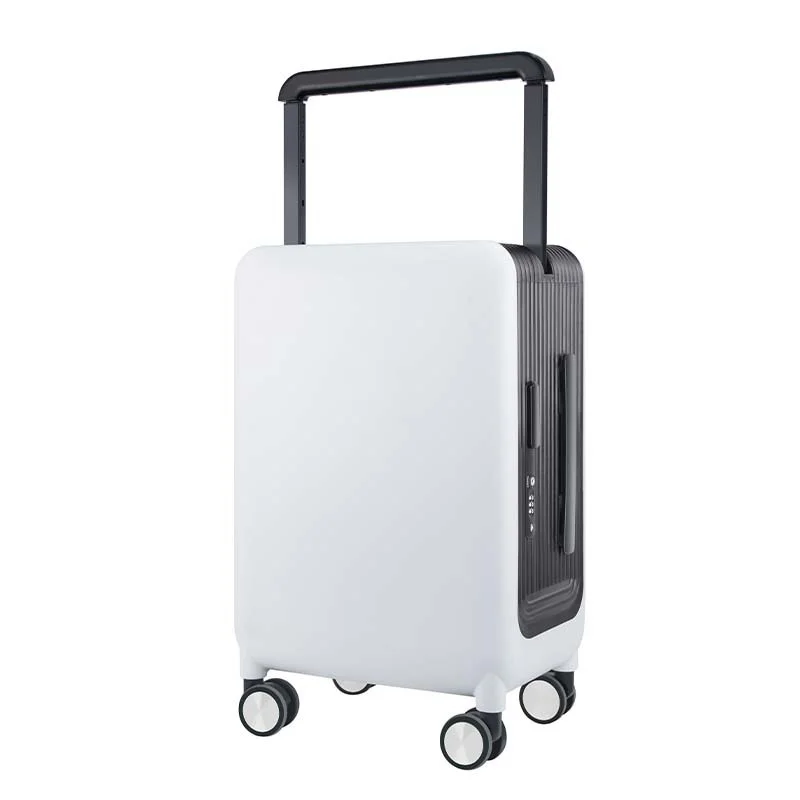 High Quality Wide Trolley Handle Luggage Tsa Lock 100% Pc Carry-ons Suitcase 20 25 Inch Usb Charging Port Laptop unisex Suitcase