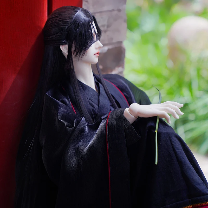 1/3 Scale BJD Wigs Ancient Costume Hanfu Vintage Styling Long Hair Samurai Wig For SD13 SSDF ID72 Uncle Doll Accessories A1421
