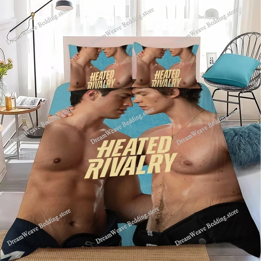 

Heated Rivalry Moive Duvet Cover Set Home Style Bedding Soft Laundry Cotton Bed Student Dormitory Gift