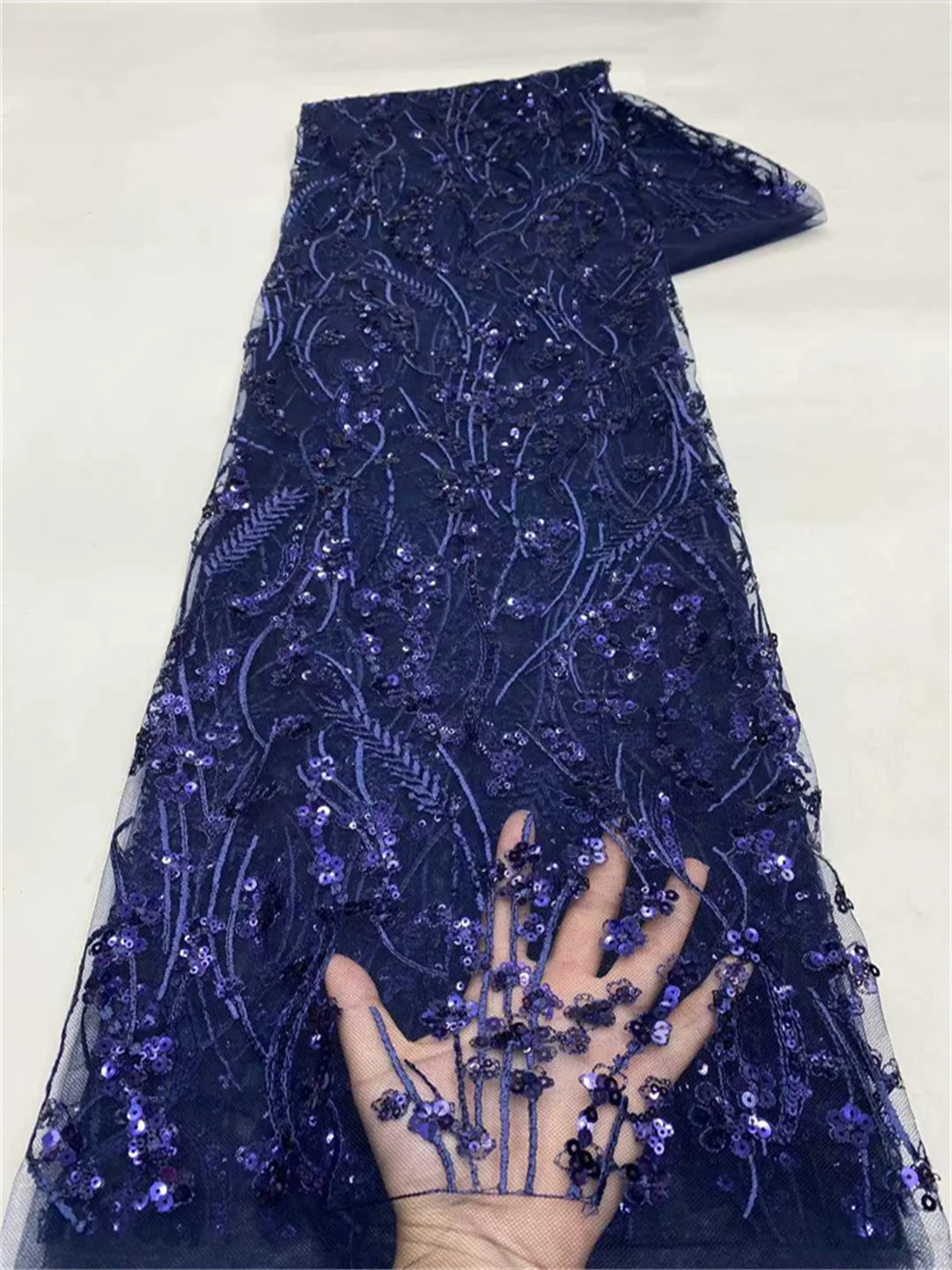 

Роскошная нигерийская африканская кружевная ткань с бисером 2026 года, высококачественная ткань с пайетками и вышивкой, африканская французская кружевная ткань для пошива платьев