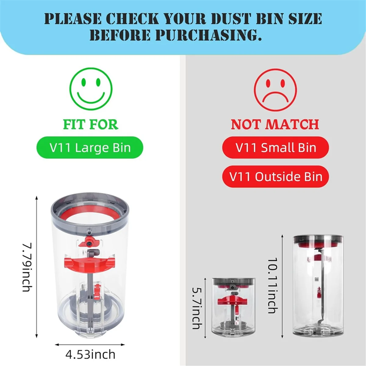 Замена пылесборника для V11 V15 SV14 SV15 SV22, аксессуары для пылесоса, верхняя часть пылесборника с фиксированным уплотнением