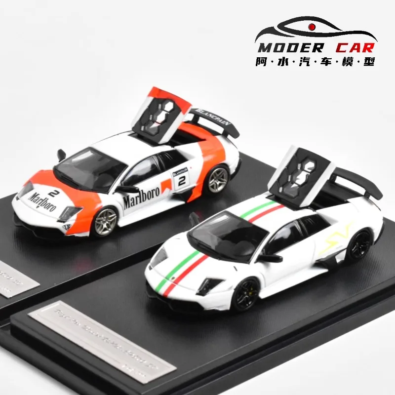 

HRM 1:64 Lamborghini LP670 SV Моделирование литья под давлением модель автомобиля из сплава Коллекция игрушек-дисплеев для мальчиков и девочек, праздничные подарки.