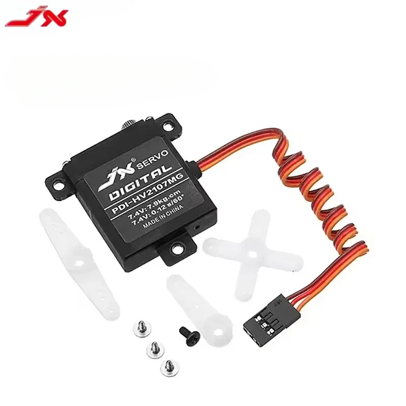 JX Servo PDI-HV2107MG أجهزة رقمية 7.9 كجم - عزم دوران CNC، تروس معدنية، نوع قياسي HV