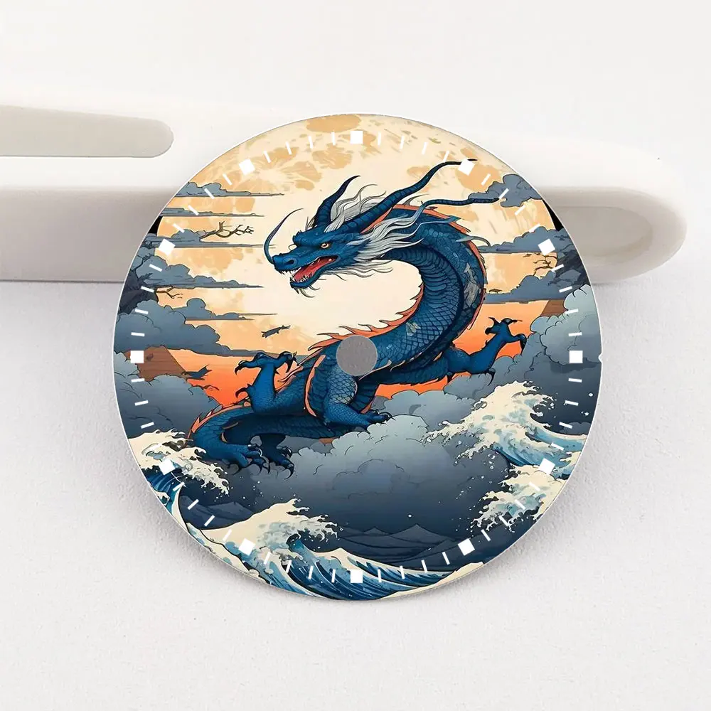 28.5mm Watch Dial NH35 NH36 Dial 28.5mm Creative Color-Printed Series Dial Is Suitable for NH35/36 Movement Watch Accessories