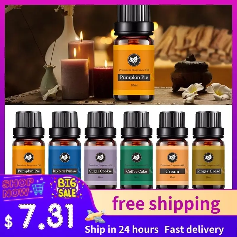 

Bakery Essential Oils Set Bakery Premium Fragrance Oil Blueberry Pancake Sugar Cookie Coffee Cake Cream Ginger Bread Pumpkin Pie