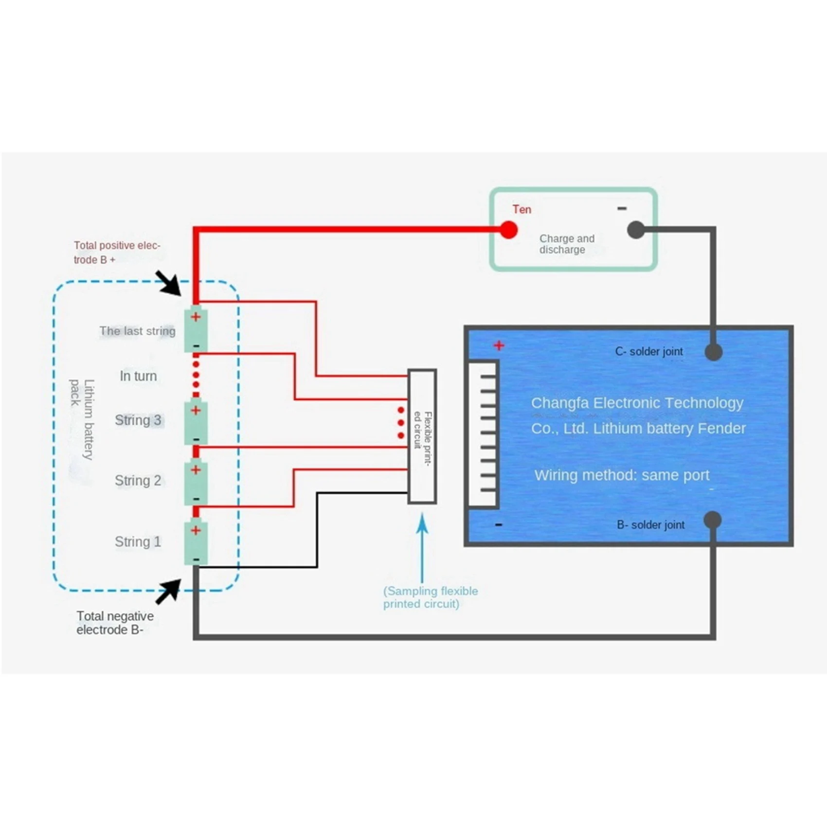 

Умная плата BMS Ingenious-2X для аккумуляторов 18650, 17S 30A 60V Li-ion, с общим портом зарядки и защитой от перегрева NTC, для электросамокатов