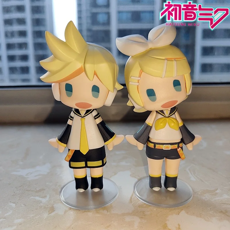 Gsc Hatsune Miku Hello! Good Smile Kagamine Rin Kagamine Len Action Pvc Collection Model Toy Anime Figure Toys For Kids