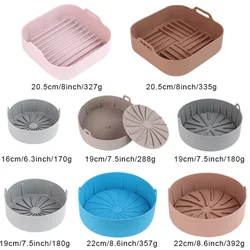 Mir en silicone pour friteuses à air, moule en silicone, facile à nettoyer, plateaux de cuisson au four, assiette à pizza, poêle à griller, accessoires pour friteuses à air