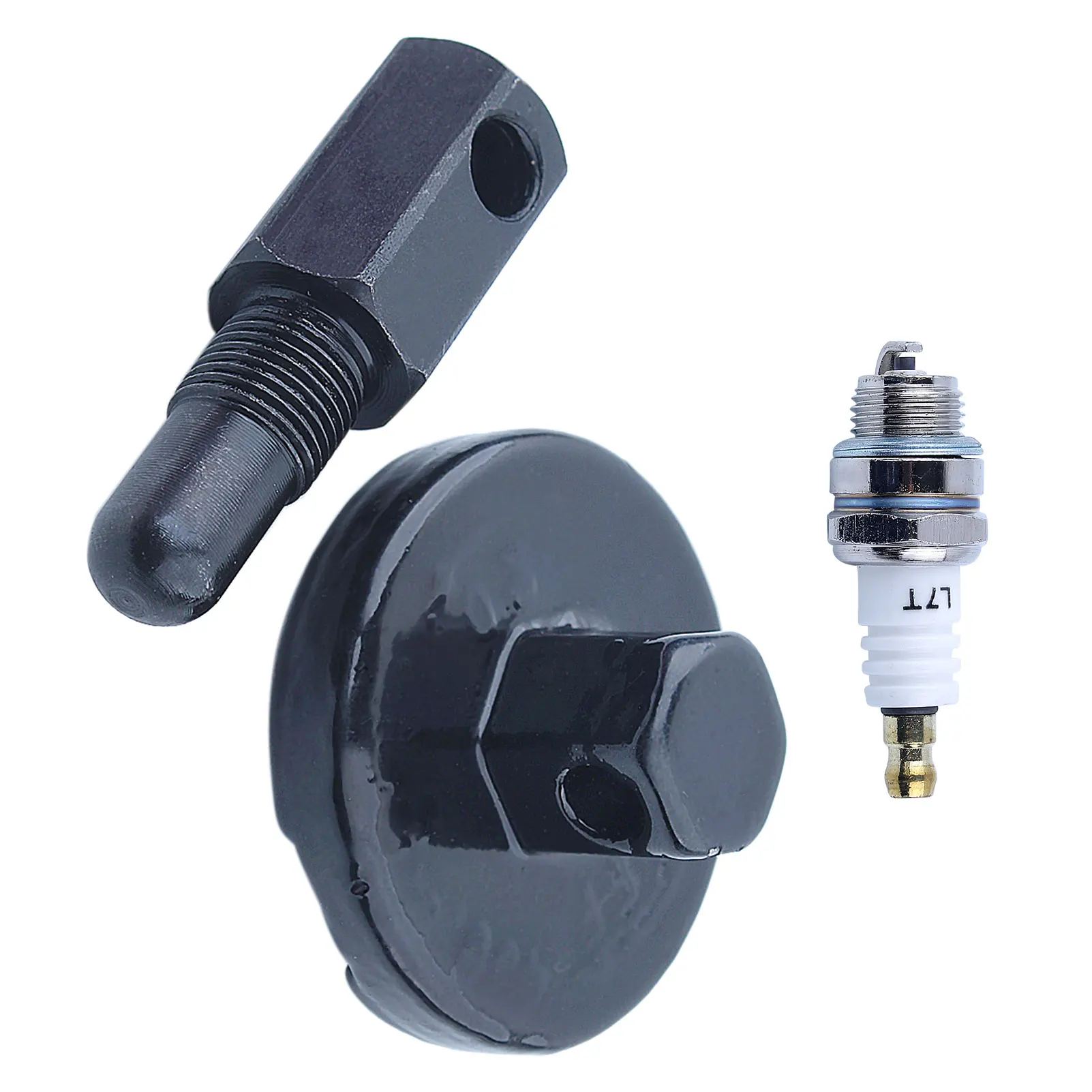 

14mm Chainsaw Clutch Removal Tools Piston Stop Clutch Flywheel Dismount Tool Spark Plug for 45/52/58 2 Cycle